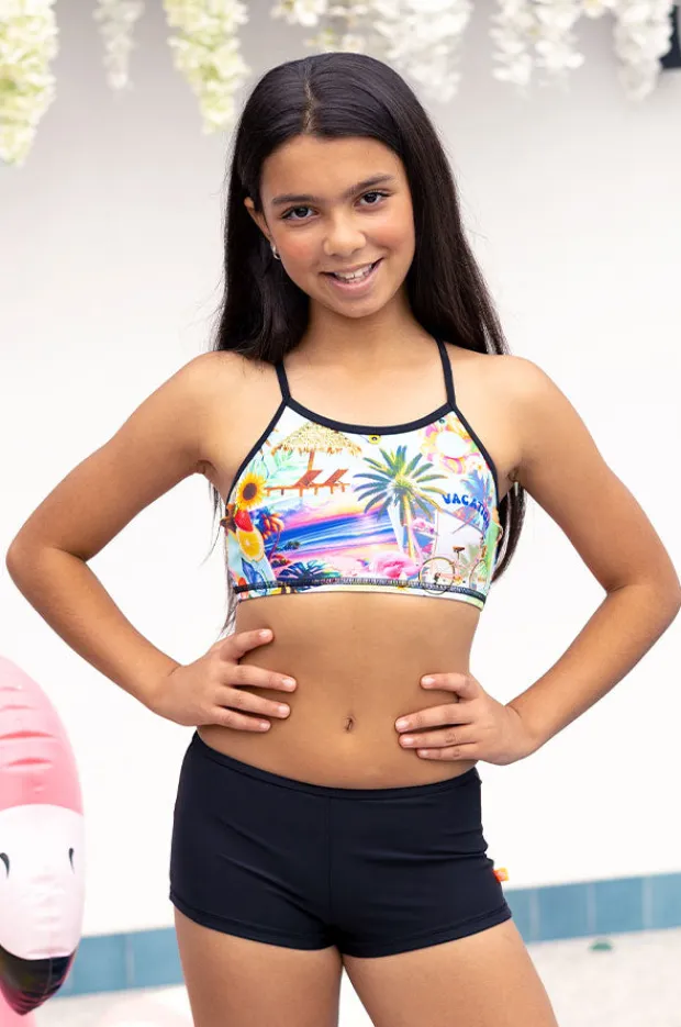 Salty Ink Girls Summer Vacay Crop Set