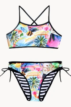 Salty Ink Girls Summer Vacay Reversible Crop Set