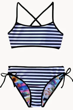 Salty Ink Girls Summer Vacay Reversible Crop Set