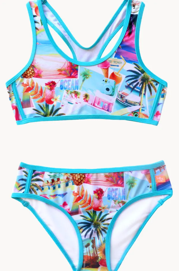 Salty Ink Girls Summer Vacay Sports Crop Set