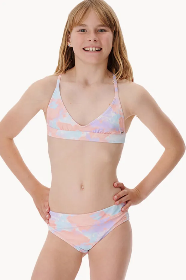 Rip Curl Girls Surf Check Crop Set