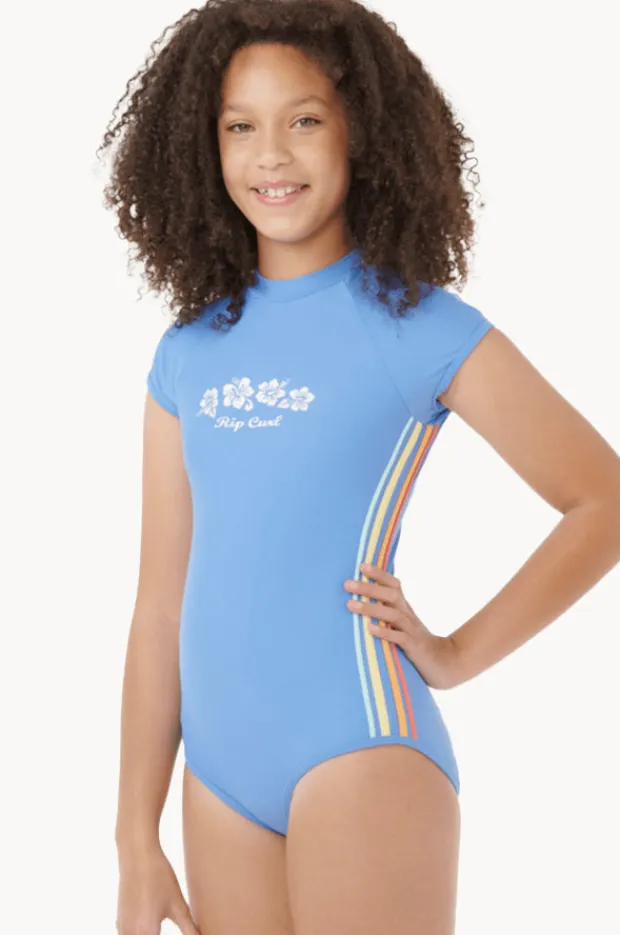 Rip Curl Girls Surf Revival Short Sleeve Sunsuit