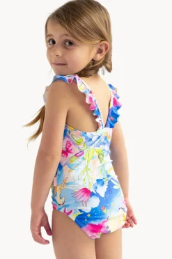 Seafolly Girls Girls Surrealism Frill One Piece