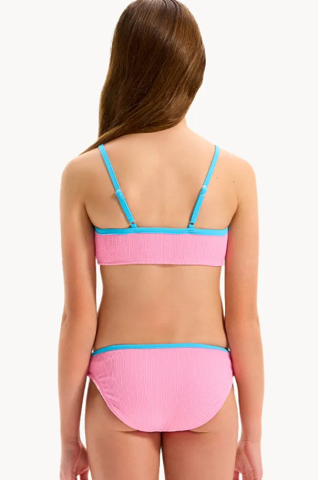 Seafolly Girls Girls Textured Contrast Crop Set