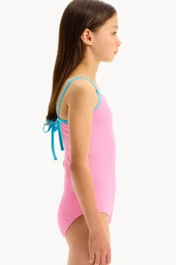 Seafolly Girls Girls Textured Contrast One Piece