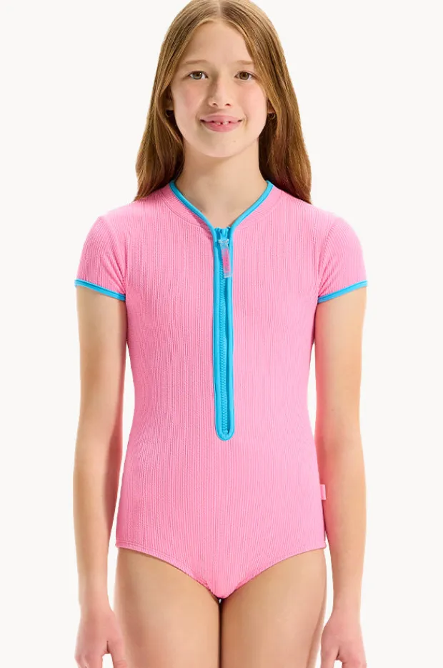 Seafolly Girls Girls Textured Contrast Sunsuit