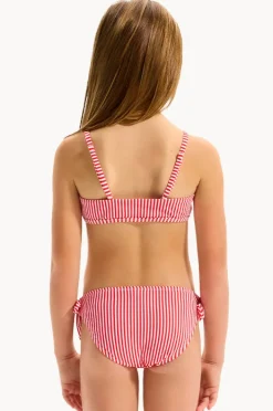 Seafolly Girls Girls Textured Stripe Tie Bralette Set
