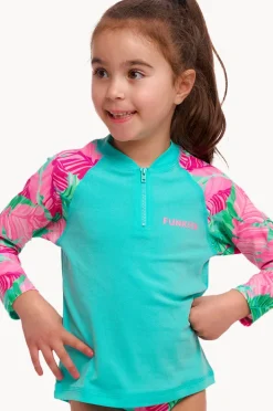 Funkita Girls Tropic Palm Zippy Suntop
