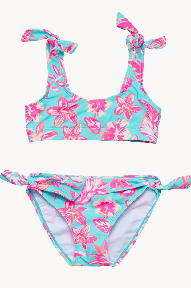 Snapper Rock Girls Tropical Glow Crop Set