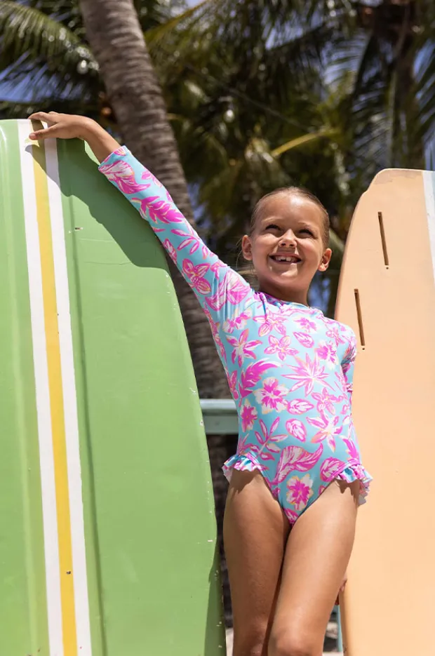 Snapper Rock Girls Tropical Glow Sunsuit