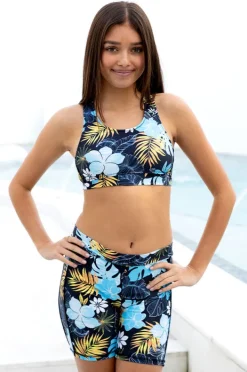 Salty Ink Girls Tropicana Action Crop Set