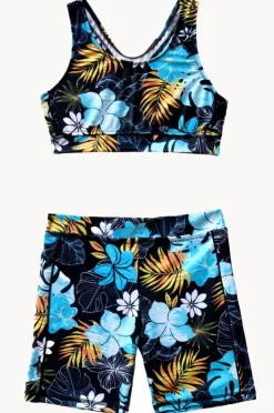 Salty Ink Girls Tropicana Action Crop Set