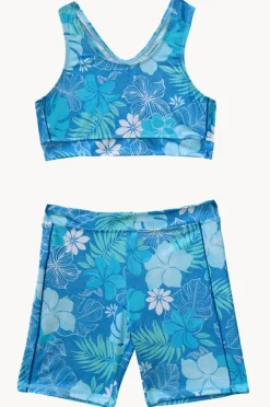 Salty Ink Girls Tropicana Action Crop Set