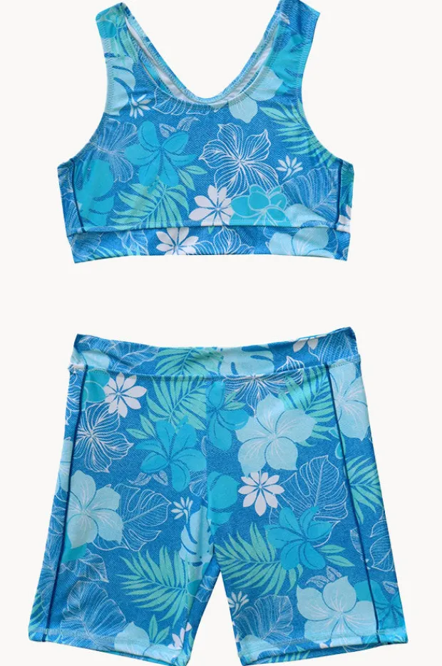 Salty Ink Girls Tropicana Action Crop Set