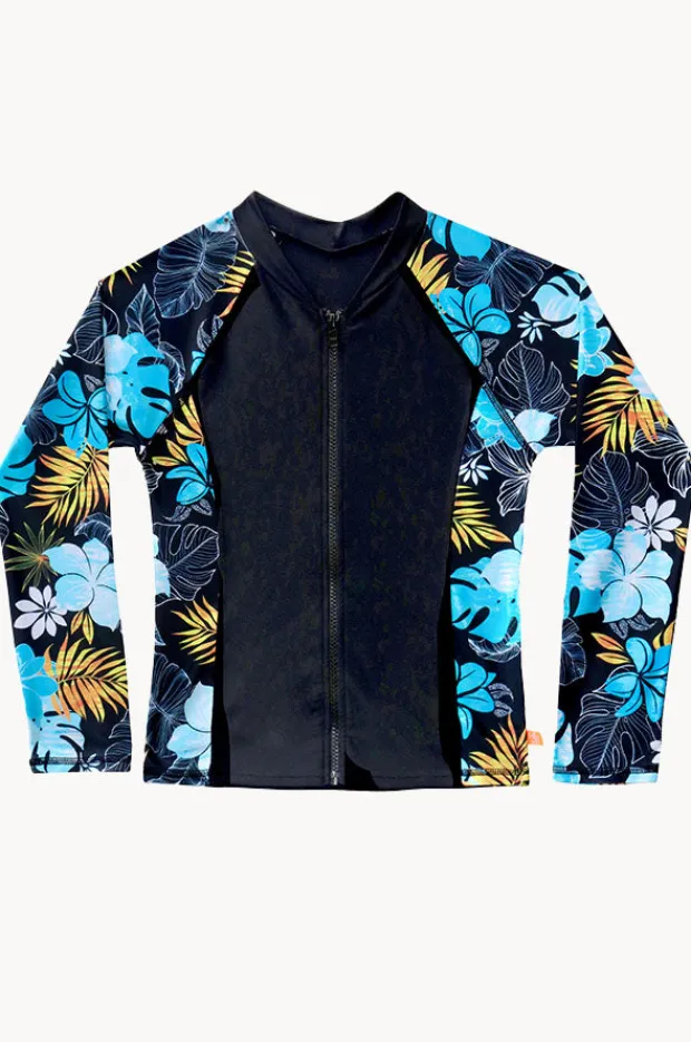Salty Ink Girls Tropicana Long Sleeve Suntop