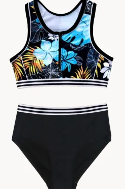 Salty Ink Girls Tropicana Zip Crop Set