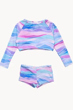 Snapper Rock Girls Water Hues Crop Suntop Set
