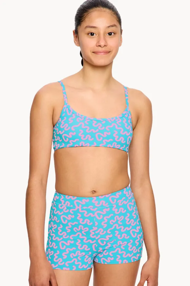 Modibodi Girls Wavy Adjustable Crop Set