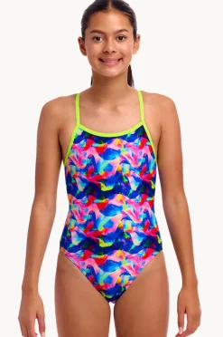 Funkita Girls Wet Wave Single Strap One Piece
