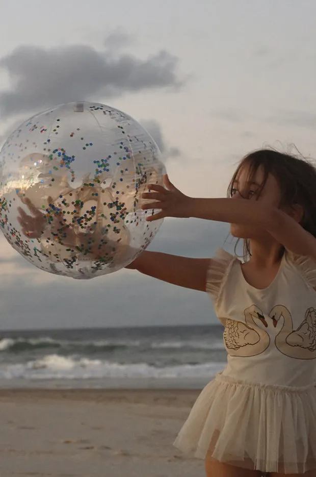 Sunny Life Glitter Cotton Candy 3D Inflatable Beach Ball