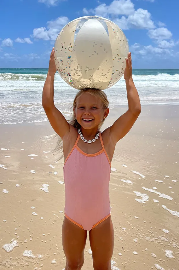 Sunny Life Glitter Cotton Candy Inflatable Beach Ball