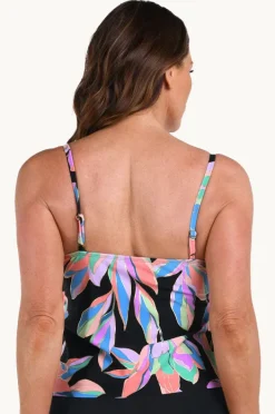 Women Maxine Glowing Lotus Tiered Tankini Separate