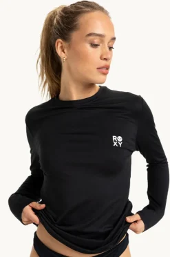 Women Roxy Happy Waves Long Sleeve Suntop