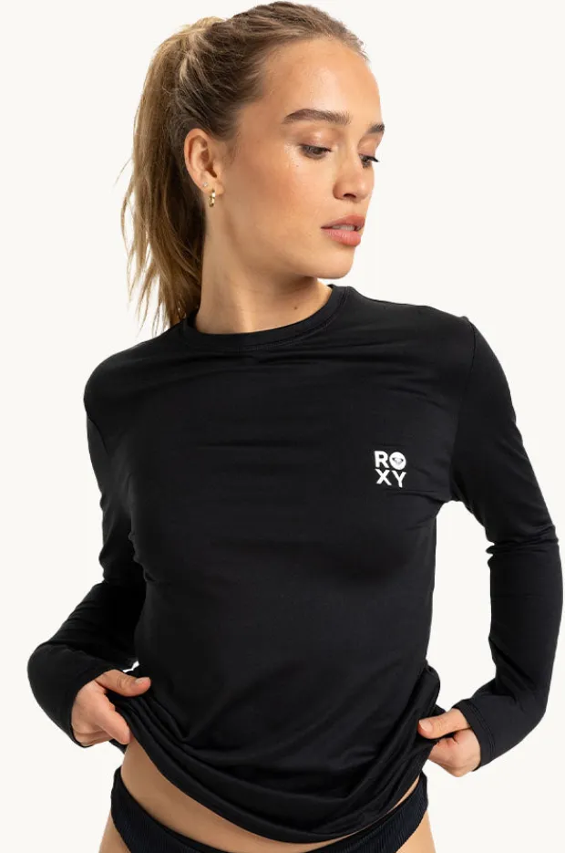 Women Roxy Happy Waves Long Sleeve Suntop