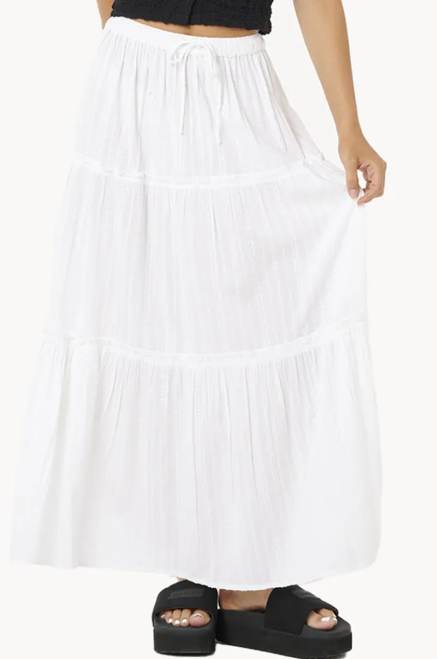 Women Rip Curl Haze Tiered Maxi Skirt