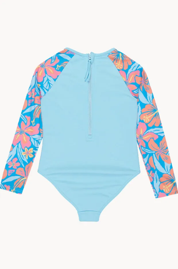 Roxy Hibiscus Hugs Long Sleeve Sunsuit