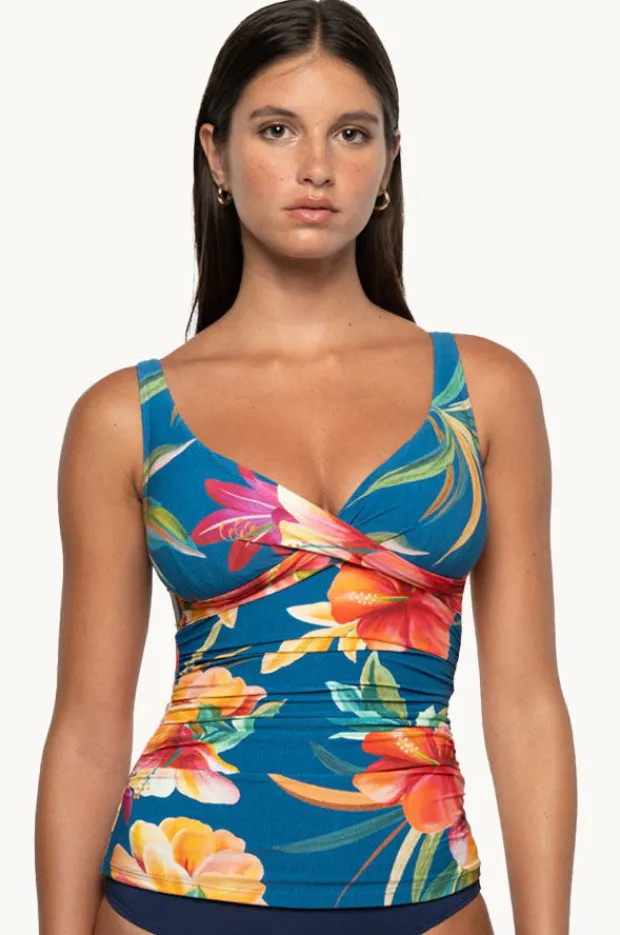 Women Nip Tuck Hula Hula Louise Ruched Singlet