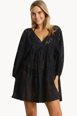 Women Sea Level Ibiza Boho Short Dress