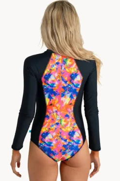 Women Salty Ink Sunset Long Sleeve Sunsuit