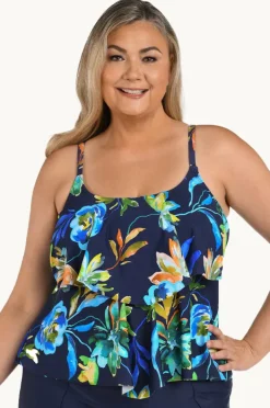 Women Maxine Vineyard Tiered Tankini Separate +