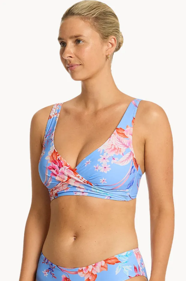 Women Sea Level Indochine Cross Front Bra