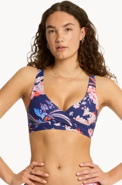 Women Sea Level Indochine Cross Front Bra