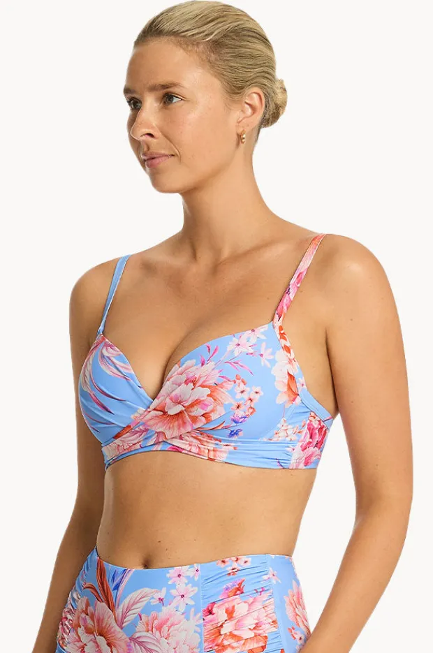 Women Sea Level Indochine D/DD Cup Cross Front Bra
