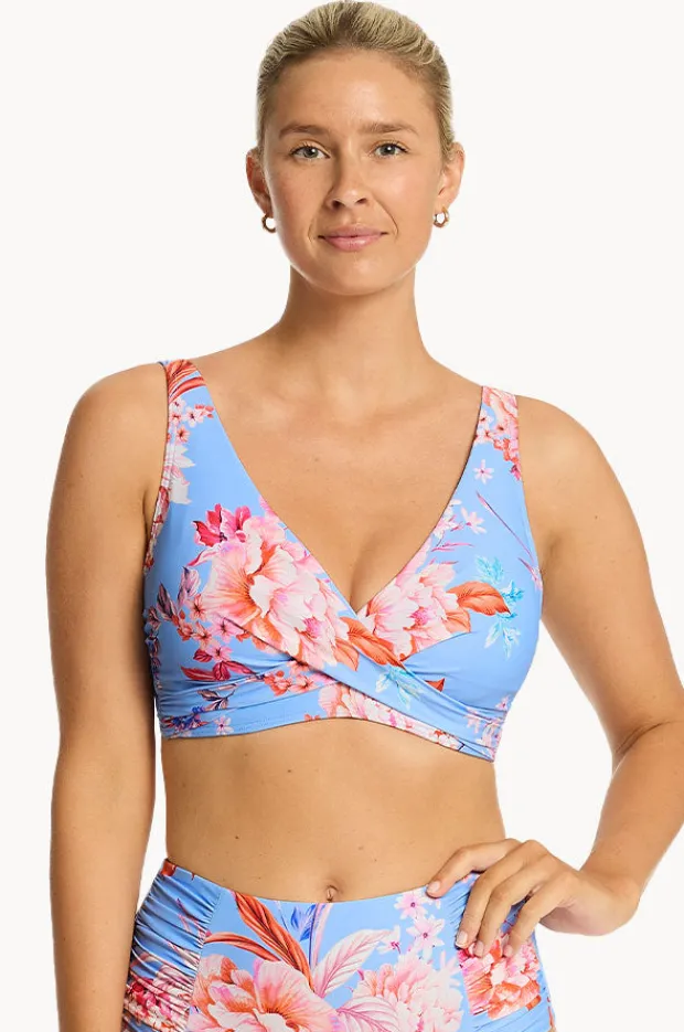 Women Sea Level Indochine G Cup Cross Front Bra