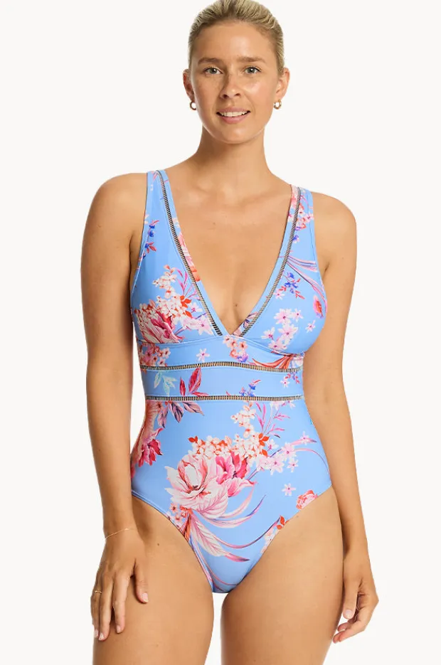 Women Sea Level Indochine Spliced One Piece