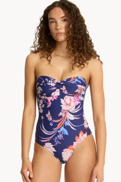 Women Sea Level Indochine Twist Bandeau One Piece