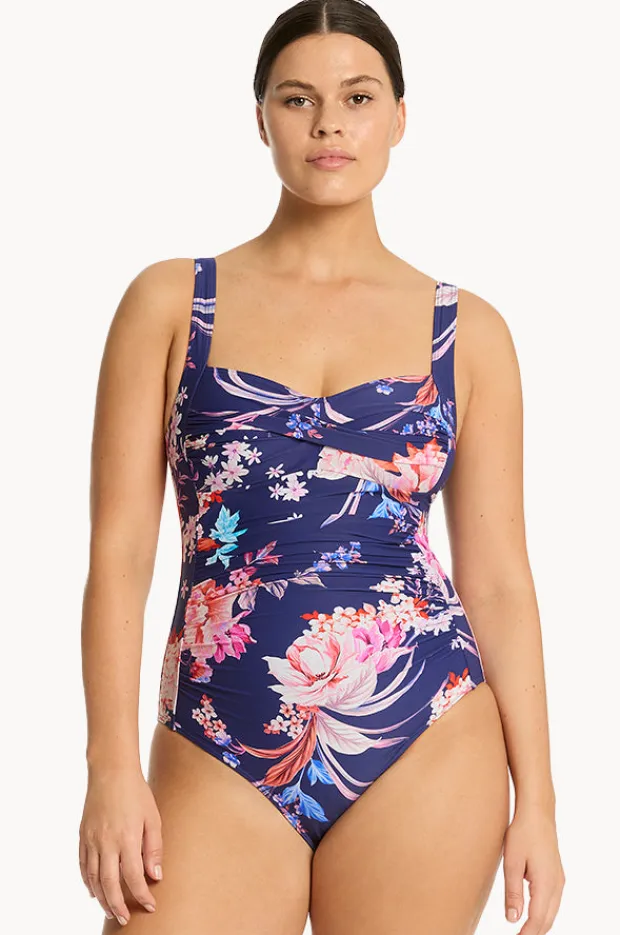 Women Sea Level Indochine Twist Front One Piece