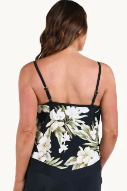 Women Maxine Island Greenery Flutter Tankini Separate