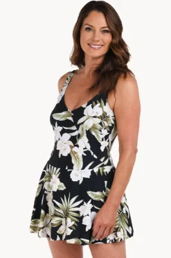 Women Maxine Island Greenery Swim Dress