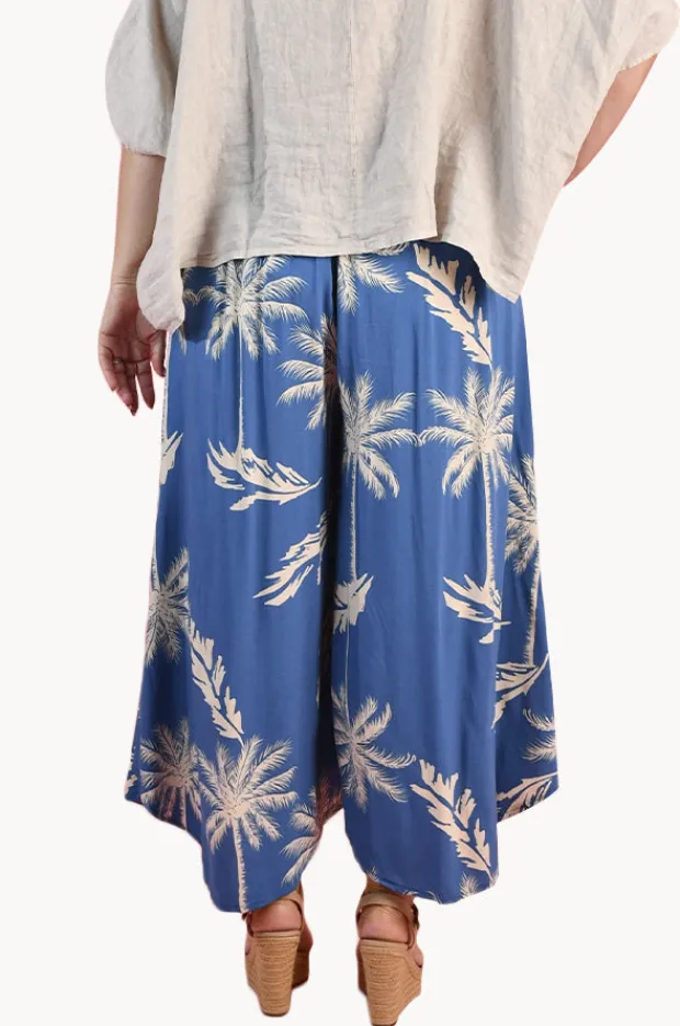 Women Bodacious Island Palm Sydney Wide Leg Pant