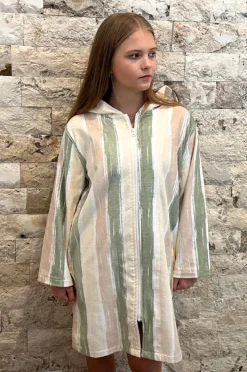Women Back Beach Co Island Hooded Towelling Robe S/M