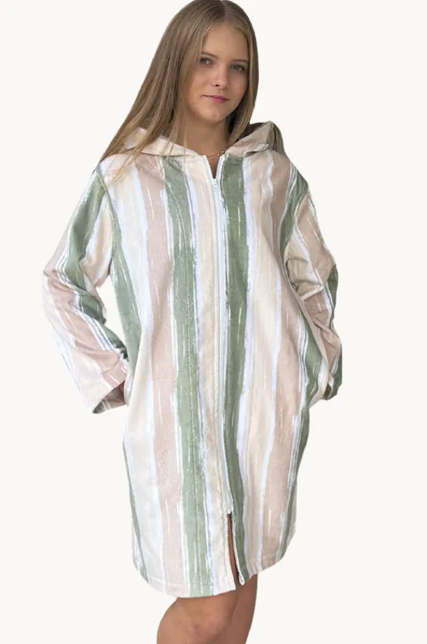 Women Back Beach Co Island Hooded Towelling Robe L/XL