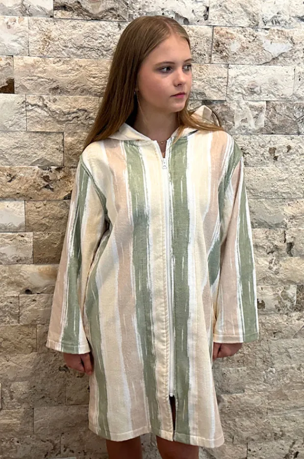Women Back Beach Co Island Hooded Towelling Robe L/XL