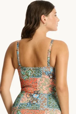 Women Sea Level Java Cross Front Tankini Separate