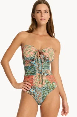 Women Sea Level Java O Ring Bandeau One Piece