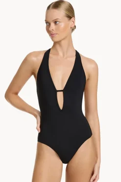 Women Jets et Lace Back Plunge One Piece
